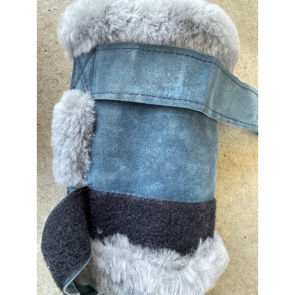 Roma Equine Protective Suede Boots Horse Size Medium Lined Standard Washable NEW - Picture 5 of 8